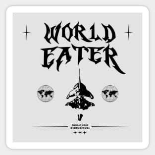 World Eater Streetwear Design Sticker